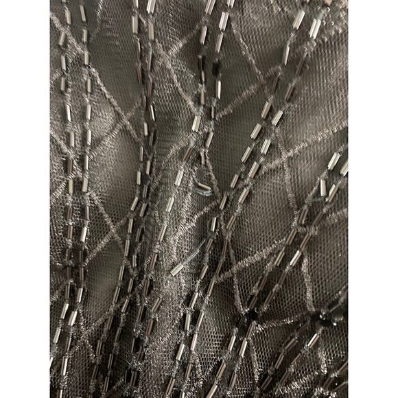 Vintage Ed Women's Young Hand Beaded Classic Black Dress - Medium - Picture 6 of 12